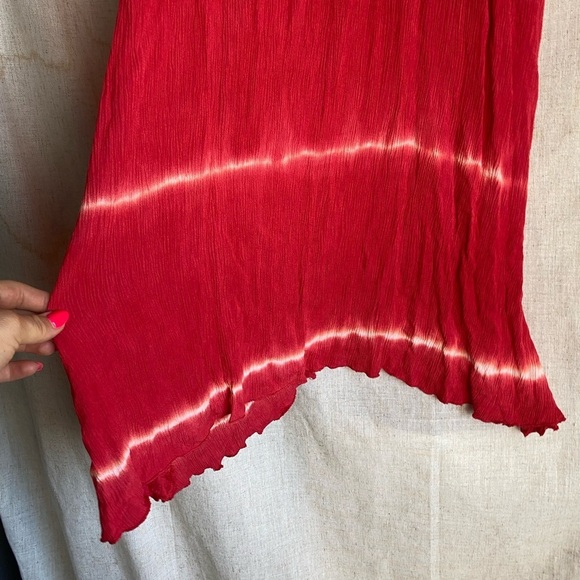 Elan Cover Up Slipdress in Red Tie Dye Size Large - Picture 4 of 10